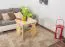 Tavolino in pino massello naturale 005 | Design moderno | 60 x 65 x 65 cm | Colore naturale