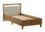 Letto singolo Braianik 07 | Rete 90 x 200 cm | Rovere Wotan e beige | Protezione bordi ABS | Piedini 36 mm