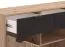 Soggiorno moderno 6 pezzi B Zvesdara | Rovere Artisan/Nero | 2 vetrine, mobile TV, mensola, cassettiera, tavolino | Bordi ABS