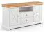 Cassettiera Bresle 05 | Pino massiccio bianco/naturale | 85 x 166 x 41 cm | Stile country elegante