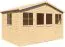 Casetta da giardino Freital 01, finitura naturale, 3,5 x 2,3 metri, tetto spiovente, elemento costruttivo, casetta per attrezzi in legno, montaggio rapido e semplice, design classico