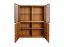 Vetrina Jussara 02, colore: naturale, parzialmente in rovere massiccio - 150 x 124 x 42 cm (A x L x P)
