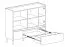 Cassettiera moderna Fricourt 08 | Beige e rovere chiaro | 105 x 120 x 40 cm | 6 scomparti, 2 cassetti | Montaggio semplice