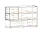 Cassettiera moderna Bjordal 42 | Antracite e Rovere Wotan | 77 x 120 x 40 cm | 6 vani e LED