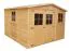 Casetta da giardino prefabbricata "Mainau" con tetto a capanna - 300 cm x 300 cm (l x p) - incl. cartone catramato