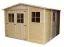 Casetta da giardino prefabbricata "Mainau" con tetto a capanna - 300 cm x 300 cm (l x p) - incl. cartone catramato