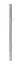 Palo per recinzione Mod. U, Finitura: zincato, Per recinzioni alte max: 43 cm, Lunghezza: 45 cm, Punti di fissaggio: 2