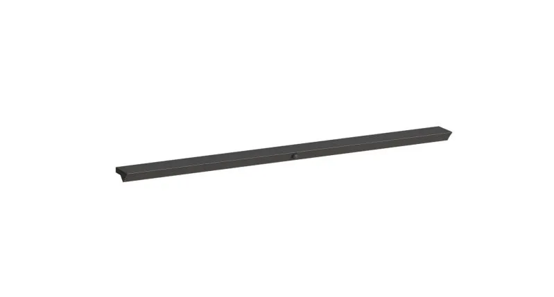 Striscia LED per armadio "Aarwangen", antracite, 2,12 W, cavo da 2 m, sensore di movimento integrato, 47 x 1 x 3 cm