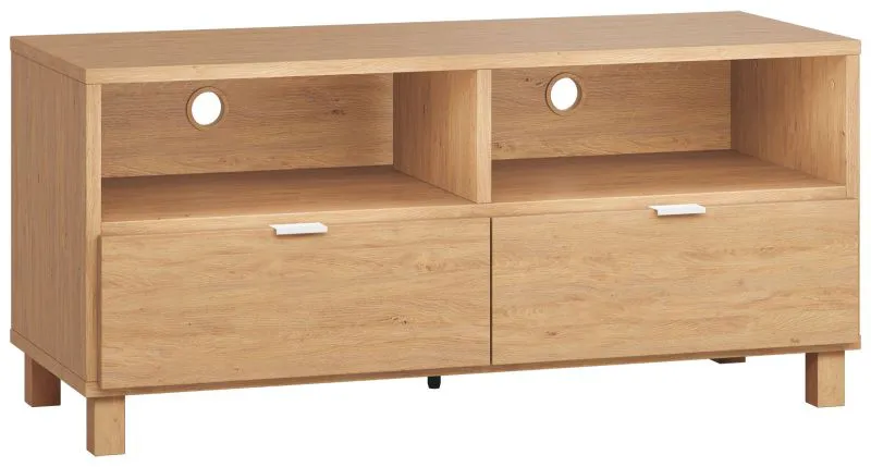 Mobile porta TV Averias 10 | Rovere elegante | 56 x 120 x 47 cm | Design moderno e stabile