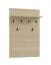 Appendiabiti, color rovere chiaro Porto, ganci: nero, 6 ganci, 1 ripiano, bordi in ABS, 77 x 19,5 x 115 cm