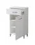 Scarpiera Molia 05 bianco lucido | 1 anta, 1 cassetto, 3 scomparti | 104,5 x 58 x 35 cm
