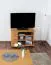 Mobile porta TV in pino massello ontano "Junco 202" | Design moderno | 62 x 82 x 46 cm | Con ruote e passacavi