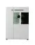 Arredo soggiorno completo Idos | Bianco, grigio rovere, nero | Vetro Parsol | Vetrine, mobile TV, cassettiera, tavolino