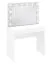 Specchio Ersigen 04 bianco | Illuminazione LED | 60 x 90 x 9 cm | Design moderno | Bordi protetti in ABS