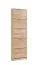 Scarpiera Veliko 05 | Rovere Sonoma | 5 ante battenti | 5 scomparti | 191,5 x 58 x 18 cm | Bordi ABS