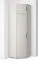 Armadio angolare con top "Boquilla" 14, color cashmere, 2 ante a battente, 6 scomparti, 2 barre appendiabiti, funzione "push-to-open", 43 x 38 x 225 cm