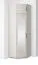 Armadio angolare con top "Boquilla" 15, color cashmere, 1 anta a specchio, 6 scomparti, 2 barre appendiabiti, funzione "push to open", 43 x 38 x 225 cm