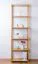 Scaffale in pino massello color ontano Junco 54C | 200x60x30 cm | 5 ripiani spaziosi