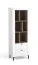 Scaffale alto "Barbe" 10 | 2 cassetti | Bianco opaco e rovere | 168,5 x 60 x 40 cm | Resistente e robusto