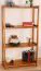 Scaffale in pino massello color rovere Junco 56B | 125 x 70 x 30 cm | Design moderno e robusto