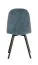 Sedia Maridi 247 turchese | Design moderno | 89 x 45 x 55 cm | Gambe in metallo nero