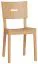 Sedia in rovere massiccio, colore: rovere - Dimensioni: 86 x 43 x 50 cm (A x L x P)