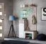 Armadio Sviland 01 con illuminazione LED | Rovere Wellington/Bianco | 200 x 100 x 35 cm | Design moderno e compatto
