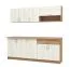 Cucina "Smali" 01, rovere Artisan / rovere bianco, 1 cassetto, bordi in ABS, larghezza 200 cm