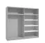 Set 3 ripiani per armadio | Bianco | 5 x 107,5 x 46,5 cm | Ideale per armadi 220 cm