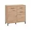 Cassettiera Sabas 04 | Rovere Artisan | 2 ante, 1 cassetto | 4 scomparti | 90 x 93 x 40 cm