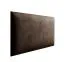Pannelli imbottiti per pareti | Set 10 pezzi | Marrone scuro velluto | 40 x 30 cm