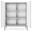 Set soggiorno Worthing 4 pezzi | Grigio, nero e oro | Design moderno ed elegante