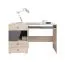 Scrivania per cameretta Chiny 09 | rovere e grigio | 76 x 125 x 55 cm | design moderno e funzionale