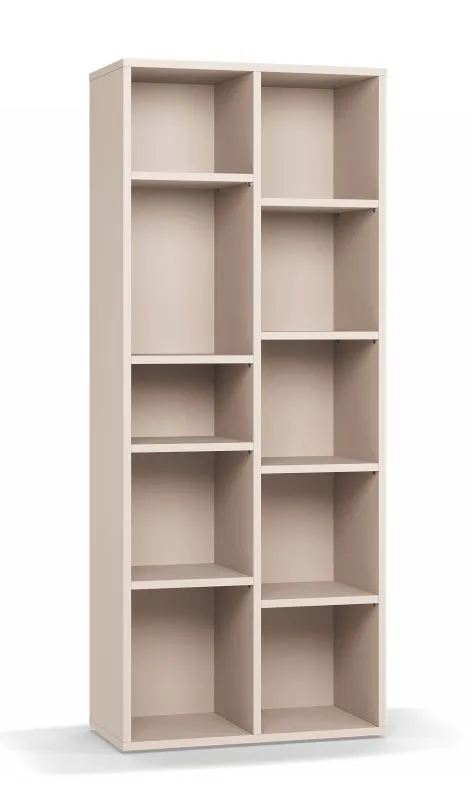 Libreria "Tacuarembo" 38, beige, 8 ripiani in legno, 10 scomparti, 148,5 x 38 x 185 cm