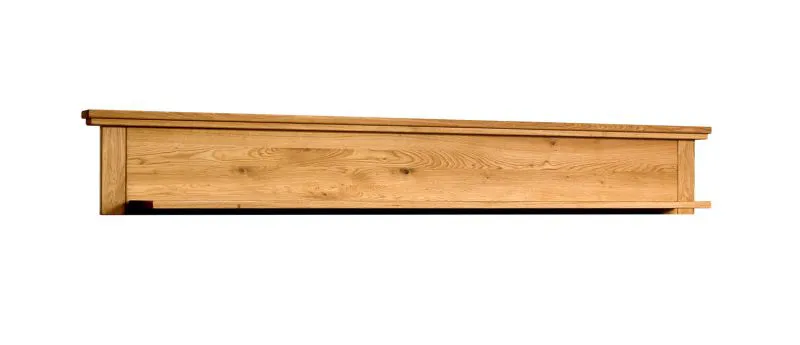 Mensola a muro ampia Floresta 21 | Rovere massiccio naturale | 29 x 212 x 24 cm | Finitura cerata, oliata, spazzolata