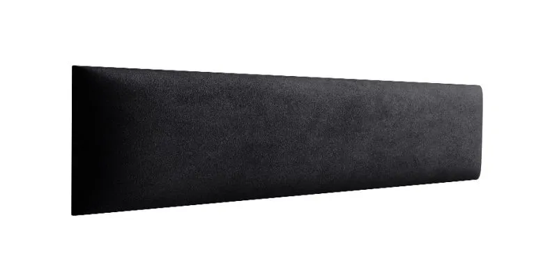 Pannelli decorativi imbottiti 40 x 15 cm | Set 10 pezzi | Nero velluto | Facili da pulire