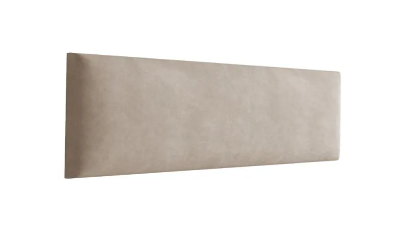 Pannelli imbottiti per pareti e panche | Set 10 pezzi | Velluto marrone chiaro | 40 x 15 cm