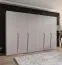 Armadio ad ante battenti "Rida" 05, color cashmere, maniglie: cashmere, 4 scomparti, 4 barre appendiabiti, Sistema "Soft-Close", bordi in ABS, 300 x 52 x 202 cm