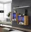 2 pensili a muro con mensola Balestrand 364 | Rovere Wotan/Bianco | 110x130x30 cm | Illuminazione LED