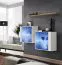 Set 2 pensili a muro Balestrand 365 | 4 scomparti | Bianco/Rovere Wotan | 110 x 130 x 30 cm | Ripiano incluso