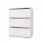 Cassettiera per armadio bianca | 3 cassetti | 71,5 x 55 x 40,5 cm | Laminato di alta qualità