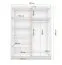 Armadio scorrevole Bucegi 07 | Rovere Sonoma e grigio | Specchio | 2 ante | 6 scomparti | 61 x 150 x 200 cm