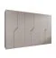 Armadio con ante a battente | colore: cashmere | 6 ante | 3 appendiabiti | bordi in ABS | maniglie: oro | dimensioni: 300 x 52 x 202 cm | funzione soft-close | 3 vani