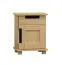 Comodino pino massello naturale 005 | 55 x 42 x 35 cm | Stile moderno e robusto