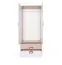 Armadio cameretta ante battenti "Fabian" 01 | Rovere chiaro, bianco, rosa | 190 x 80 x 50 cm