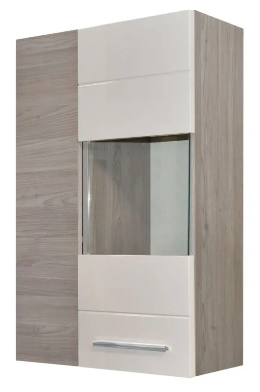 Vetrinetta Colmenar 02 | Rovere e Sabbia Lucido | 99 x 65 x 27 cm | Design Moderno