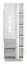 Vetrinetta moderna "Antioch" 03 sinistra | Bianco lucido e grigio chiaro | 201 x 69 x 40 cm | 2 ante, 10 scomparti