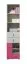 Armadio cameretta "Felipe" 04 rosa/bianco | Design moderno | 190 x 45 x 40 cm | 3 cassetti | 1 anta