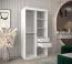 Armadio scorrevole Jan 01D con specchio | Bianco opaco | 200 x 100 x 62 cm | Design moderno e funzionale