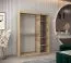 Armadio ad ante scorrevoli "Aizkorri" 03A con specchio, rovere Sonoma - 200 x 150 x 62 cm (h x l x p)